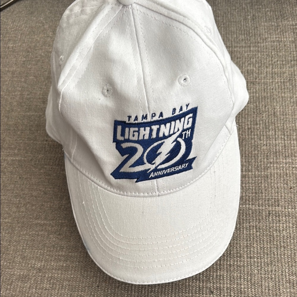 Tampa Bay Lightning 20th Anniversary White Cap